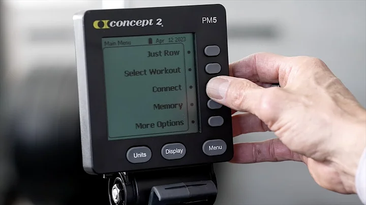 Indoor Rowing - Connecting Your Heart Rate Monitor and Apps to the Concept2 PM5 Performance Monitor