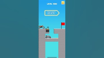 Draw bridge puzzle game level 1580#gaming #drawing #Shorts