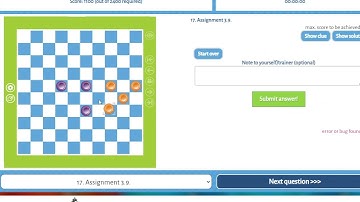 International Draughts Training 2 - the power of fork!