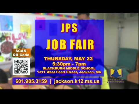 JPS JOB FAIR - MAY 22nd - Blackburn Middle School