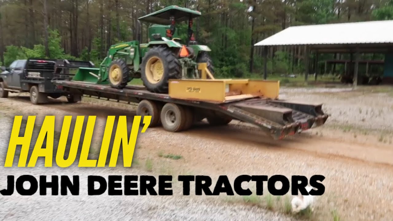 HAULING JOHN DEERE TRACTORS🤔🤔🤔 to Hollis Farms YouTube