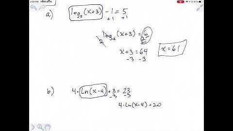 Section 4.5:  Solving exponential and logarithmic equations
