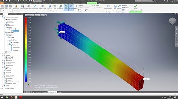Cantilever beam simulation on Autodesk Nastran In-CAD 2019