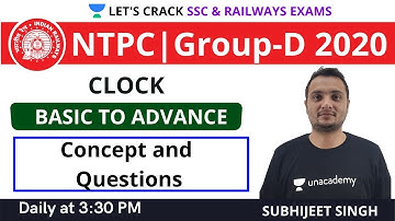 Clock | Reasoning | Complete Concepts and Questions | Target NTPC Group D 2020, SSC CGL /CHSL/CPO 20