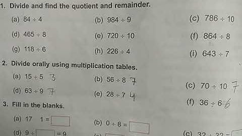 DAV Nahan Class-IV Maths Unit-4, Part-1