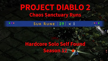 Project Diablo 2 - I Ran Chaos Sanctuary 200 Times On A Holy Bolt Paladin (Was It Enough?) HC SSF