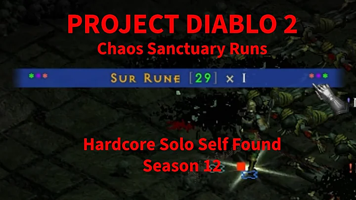 Project Diablo 2 - I Ran Chaos Sanctuary 200 Times On A Holy Bolt Paladin (Was It Enough?) HC SSF