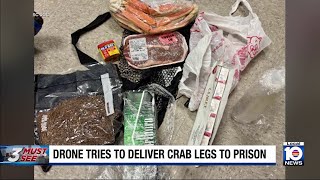 Drone caught trying to smuggle crab legs, steaks, marijuana into South Carolina prison