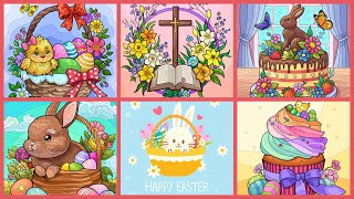 Easter Pictures Collection Bunny Easter Eggs Cupcakes Hey Color app