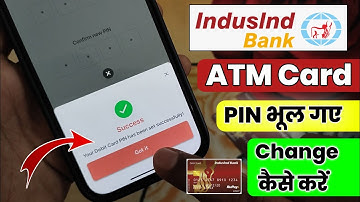 Indusind Bank Atm Card Pin Change Through Indie App | How To Forgot / Rest ATM Pin Of Indusind bank