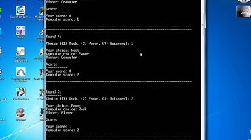 C++ Console Game - Rock-Paper-Scissors