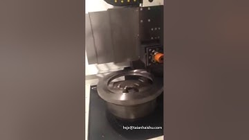 wheel CNC vertical lathe processing video