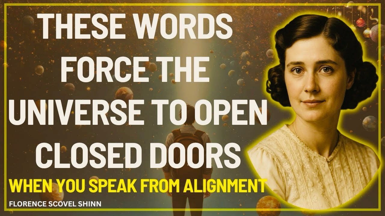 Speak This Once and Watch The Universe Open Doors Closed For Years / Florence Scovel Shinn 