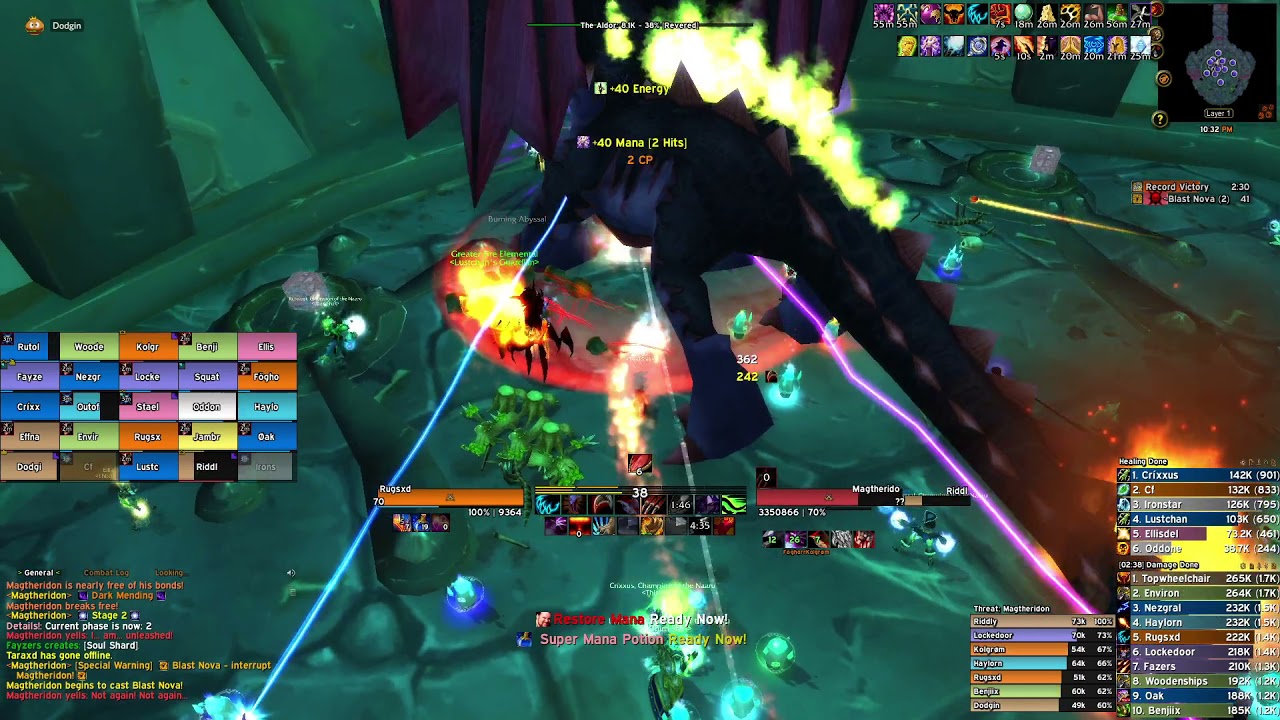 Feral Druid 1.7k DPS on Mag TBC Classic