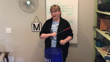 Bucket Drumming Lesson 1: Intro to Sticks & Bucket (Great for Distance Learning!)