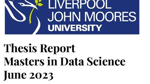 Thesis Report Video Presentation on ML Prediction