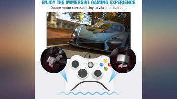 Xbox 360 Wired Game Controller, YAEYE USB Wired Gamepad Controller for Microsoft Xbox 360,