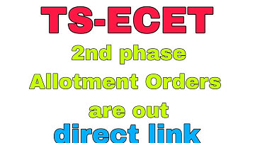 TS-ECET 2nd phase allotments are out || KVS TRICKS ||