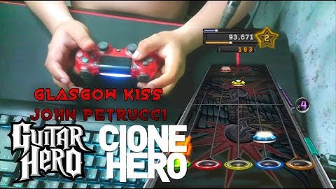 Clone Hero/Guitar Hero Glasgow Kiss - John Petrucci using Dualshock PS4 Controller