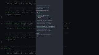 serde json #rust #showcase