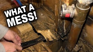 Fixing Water Damaged Rotted Wall and Subfloor