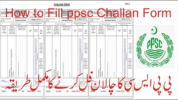 How to fill PPSC Challan Form|Applying For PPSC Jobs|Challan Form Bharna Seekhain|2020 How to PPSC
