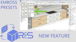 Revit Cabinetry | RCCS-27 Pro (for Revit 2027) : NEW FEATURES - EMBOSS PRESETS