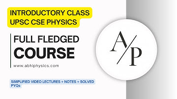 Physics Optional 2026 Video Course 2026 | FFC Lec 01 of QM