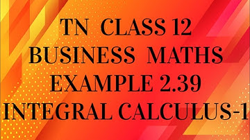 TN 12th business maths chapter 2 example 2.39