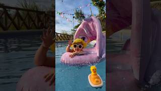 Baby's Pool Adventures: Splashes, Smiles, and Summer Fun! 😍🥰👶 #cutebaby #swimmingbaby
