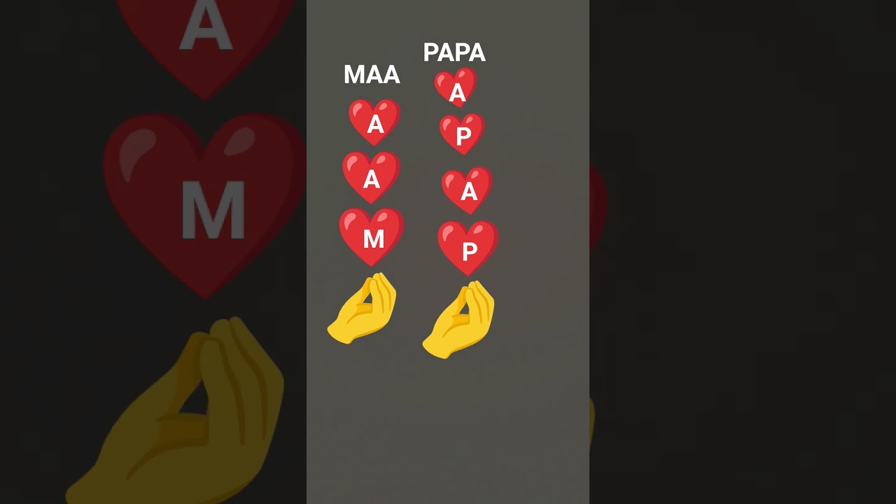 I Love you my dear father and mother