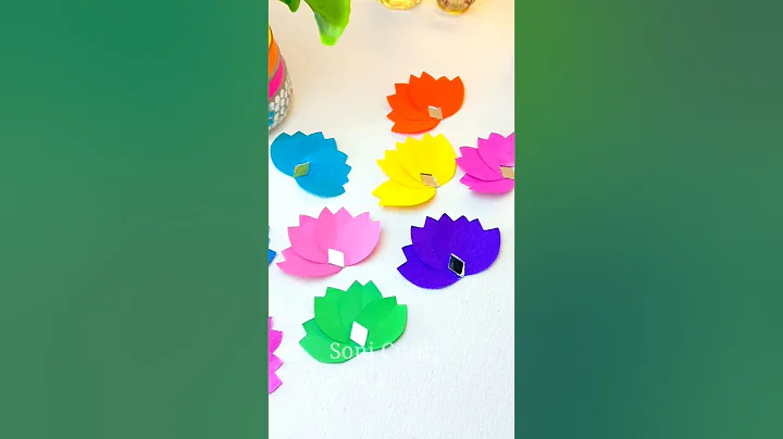 Diy Wall Decor idea for Navratri & Diwali 🎇 / #craft #ytshorts #shortvideo #short #decor #diwali