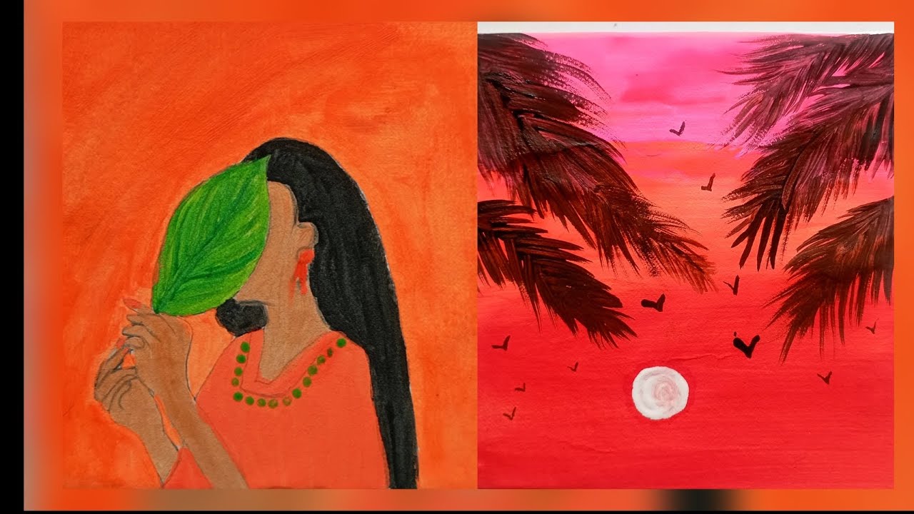 Easy Art ideas| penting techniques for beginners.#shortsvideo #art # ...