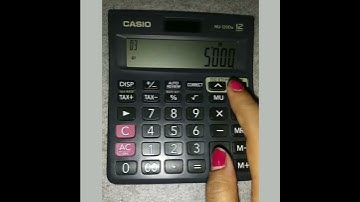 Easy Ratio and overhead allocation calculation Trick on CASIO MJ-120Da calculator