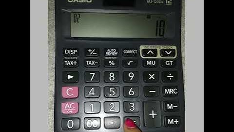 Easy Ratio and overhead allocation calculation Trick on CASIO MJ-120Da calculator