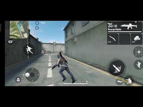 Entrenando en el modo entrenamiento FREE FIRE