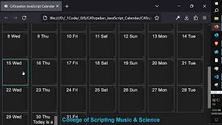JavaScript Calendar - Learn Very Important Programming Concepts Here