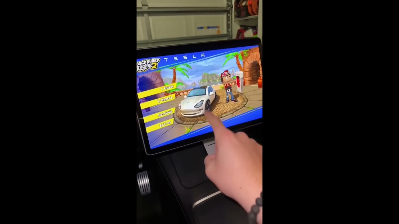 You Can Play VIDEO GAMES In A Tesla 