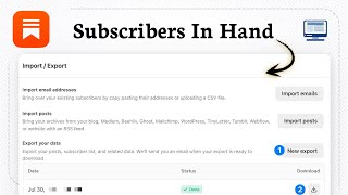 How to download an email subscriber list from Substack