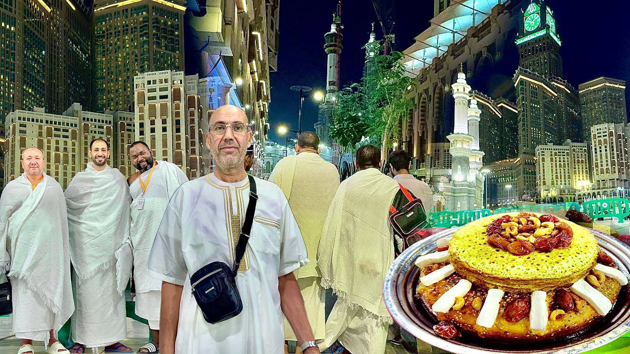 لحظة دخول المعتمرين أفواج إلى ساحة المسجد الحرام فرحة ومشاعر جميلة