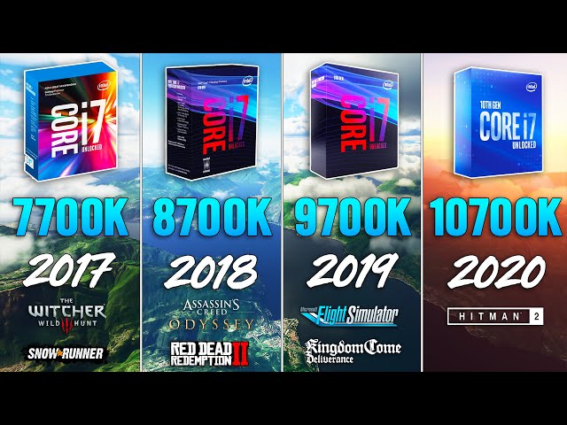 i7 12700K vs 11700K vs 10700K vs 9700K vs 8700K vs 7700K vs 6700K