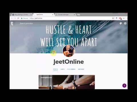 How to setup a custom domain on Tumblr?