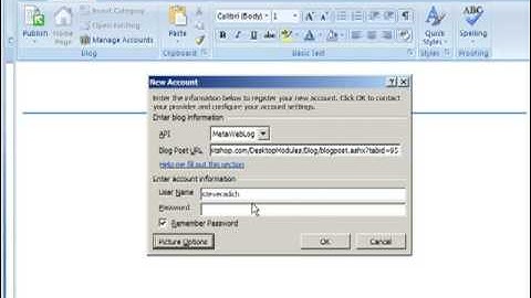 Blogging with Microsoft Word 2007 and DotNetNuke
