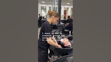 DAY IN THE LIFE OF AN APPRENTICE! 💇🏻‍♀️✨ #dayinthelife #hairsalon #hairsalonapprentice