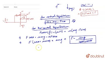 A block of mass m is placed on a rough horizontal surface. If minimum force to  pull  the