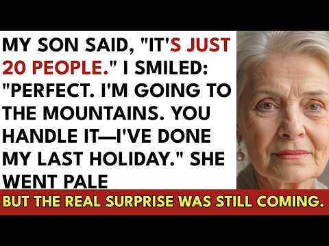 My Son Said "Just Host 20 People, Mom." I Said "Perfect" — And Booked a Cabin Instead. They Figur...
