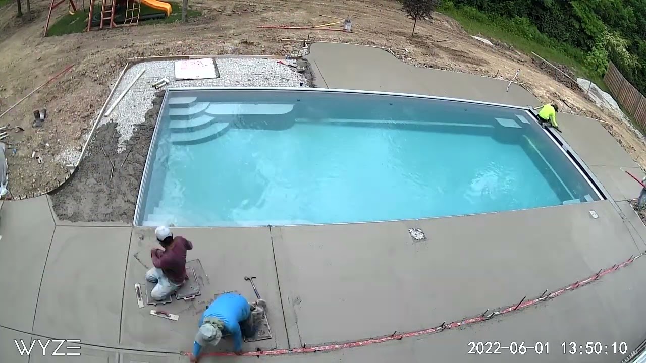 Thursday Pools Goliath Install - Day 4 Concrete Time Lapse