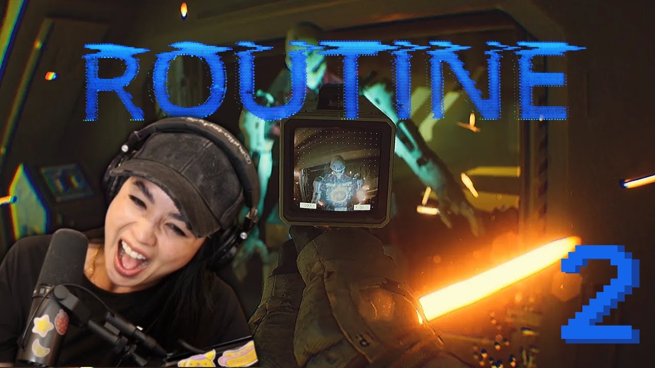 CAROLINE KWAN Plays the new SCI-FI HORROR game ROUTINE (Part 2) | carolinekwan Gaming VOD