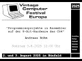 Programmierprojekte in Assembler auf der 8-Bit-Hardware des C64