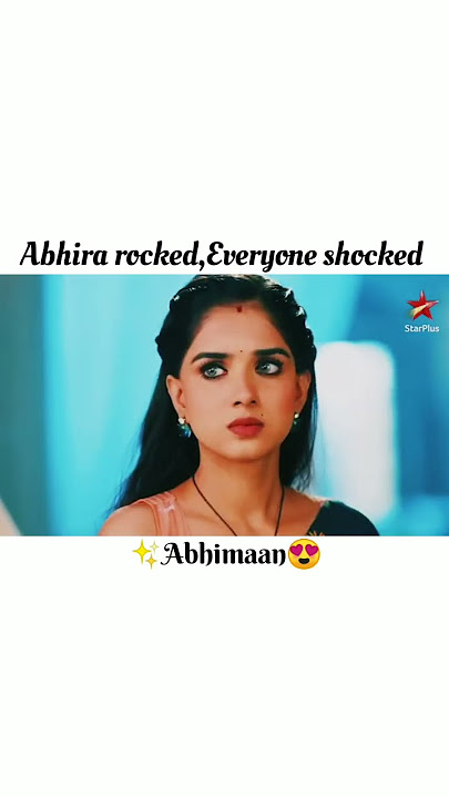 Abhira rocked✨ Everyone shocked 😲 #abhimaan#shorts#viral